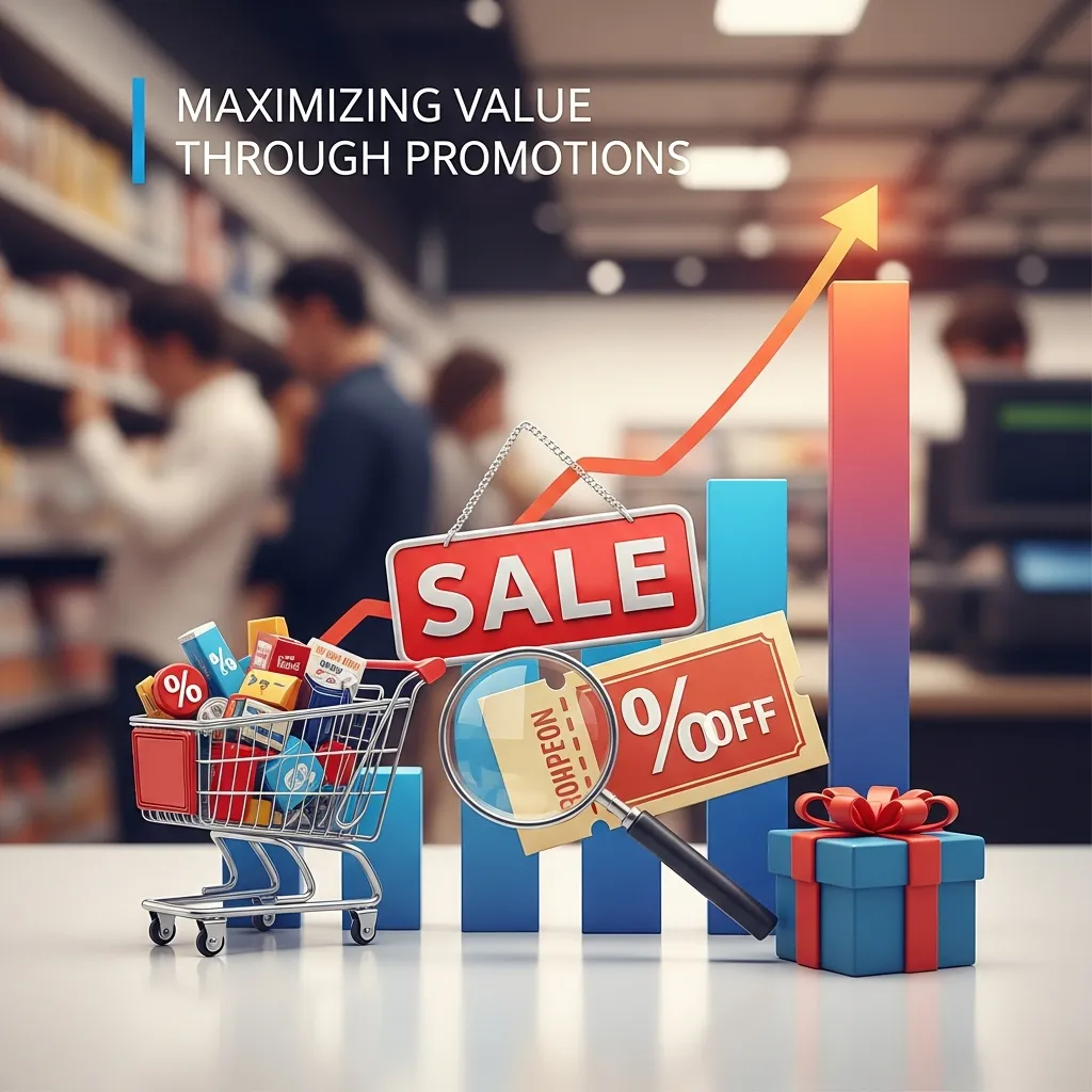 Infographic showing strategies for maximizing value through promotions and special offers
